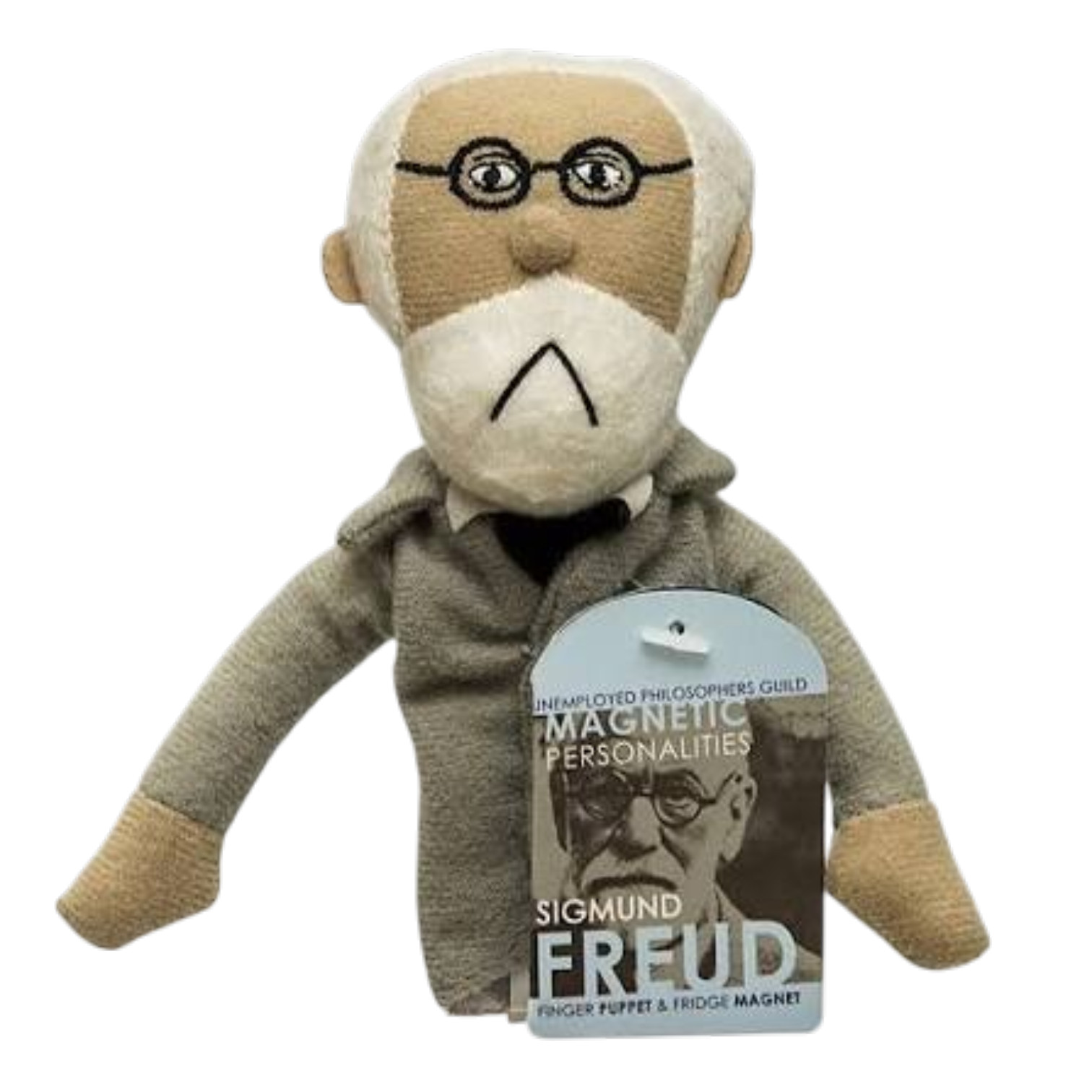 Magnetic Personalities Sigmund Freud Finger Puppet Fridge Magnet NWT Plush