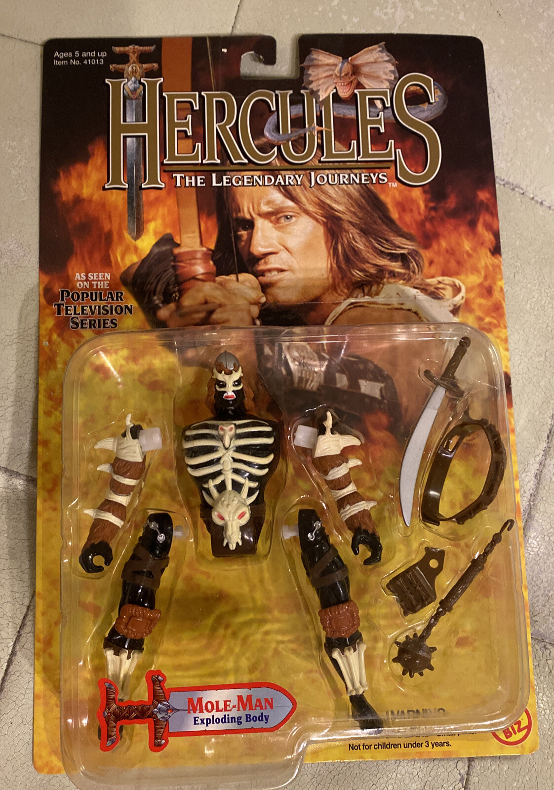 Toy Biz Hercules The Legendary Mole-Man Action Figure w/ Exploding Body 1996 NEW