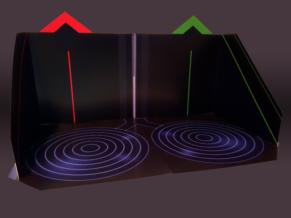TRON Ring Arena 2 pack custom playset for Tomy ReAction figures free shipping