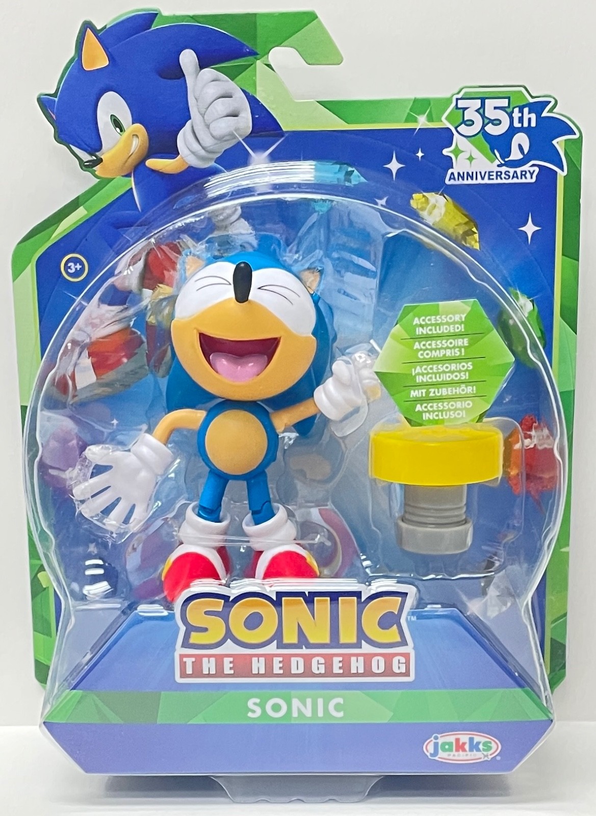 Sonic the Hedgehog Laughing 35th Anniversary 4″ Jakks Pacific Action Figure 2026
