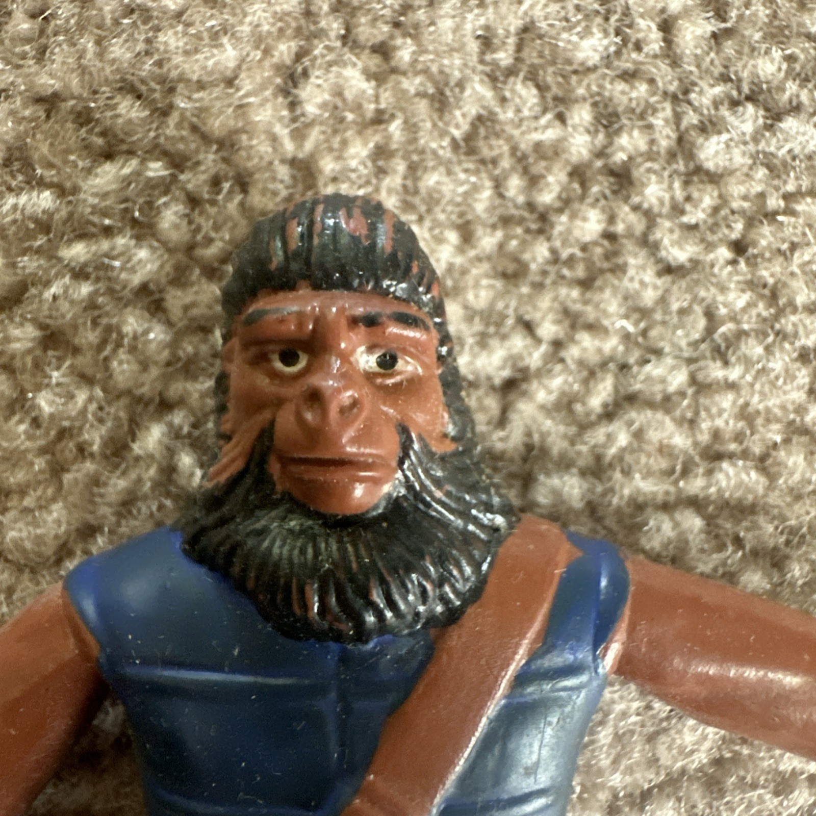 Vintage 1967 MEGO Planet Of The Apes Soldier Ape Bend N Flex Action Figure Bendy