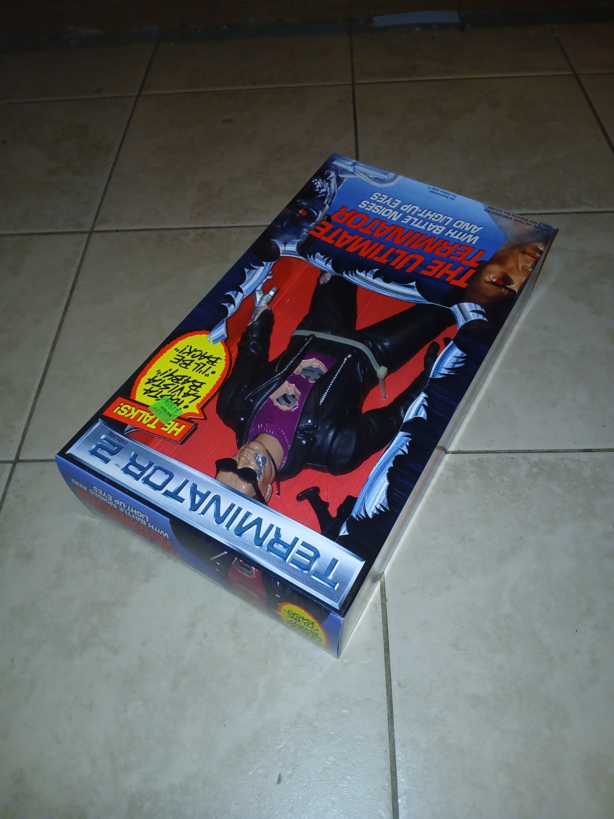 1992 Kenner Talking Terminator 2 Sealed MIB With Orig Rare Toy Fair Press Sheet
