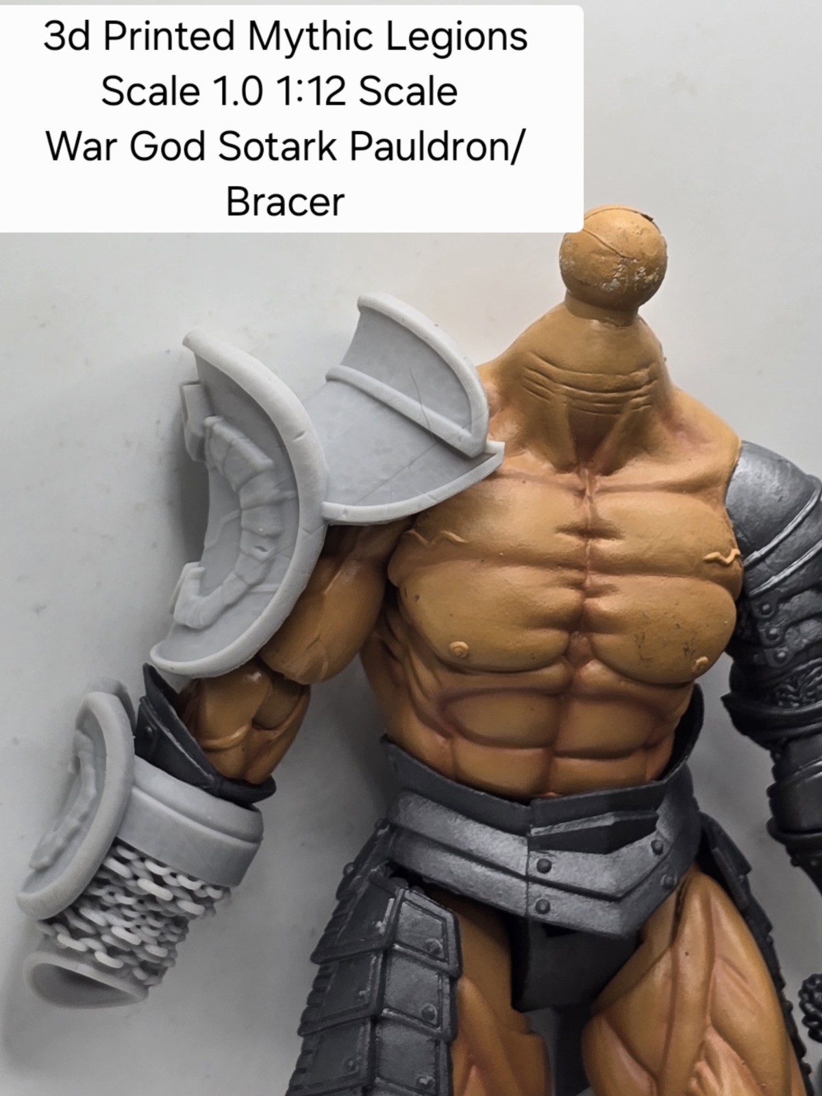 3d Printed 1.0 Scale For Mythic Legions 1/12 figure – WAR GOD SOTARK ARMOR