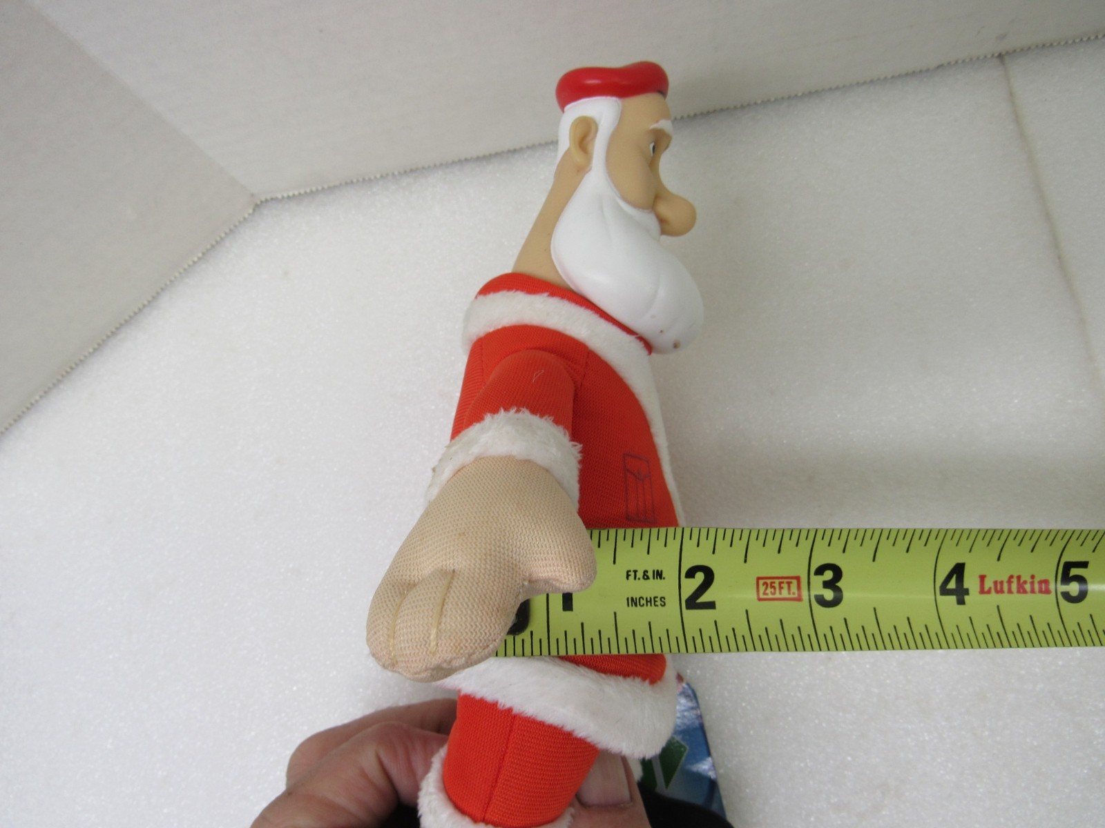 2011 Arthur Christmas Plush Body Plastic Head Santa Clause Collectible Tagged