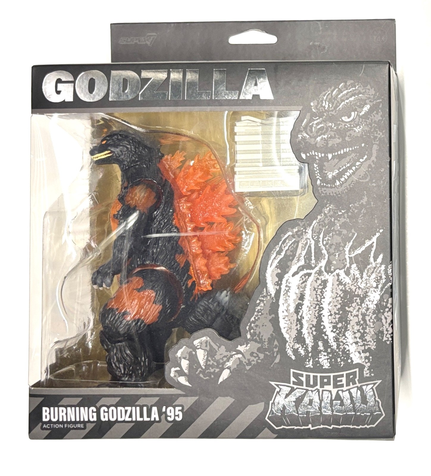 Super 7 Burning Godzilla ’95 Super Kaiju Action Figure Toho Collectible Super7