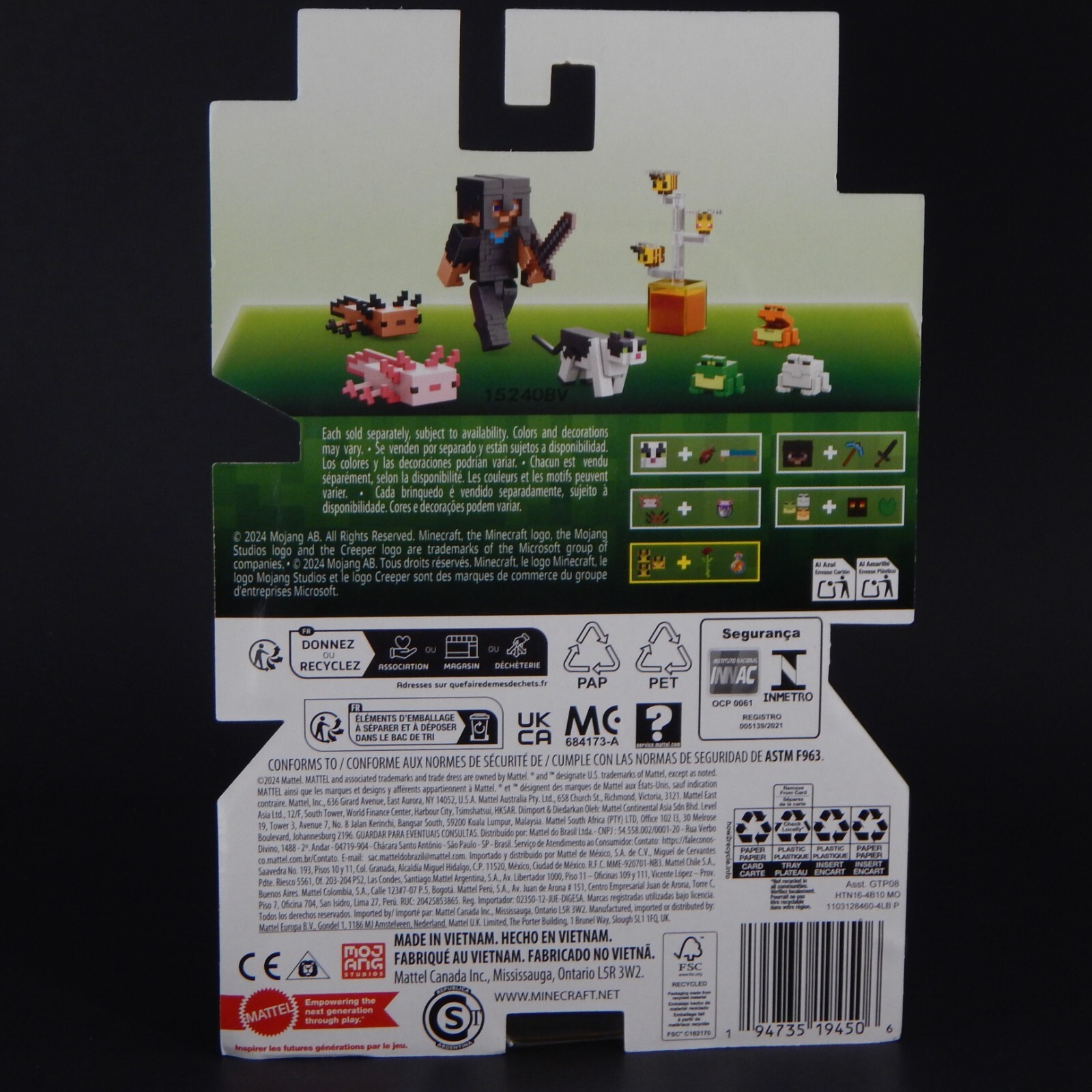 Minecraft Mojang Bees 15 Years Figures