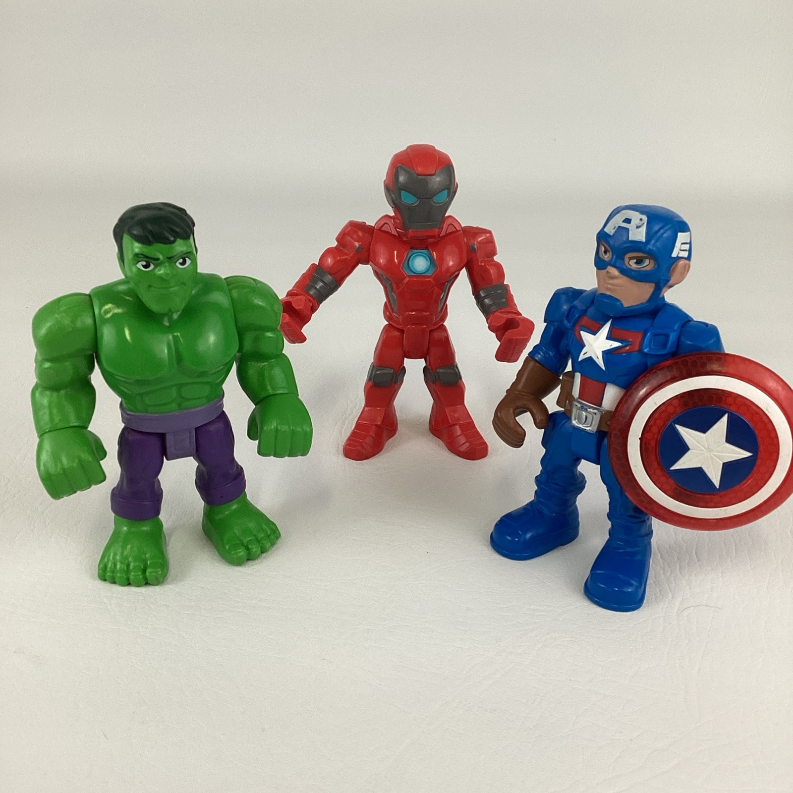 Playskool Marvel Super Hero Adventure 5″ Figures Iron Man Hulk Captain America