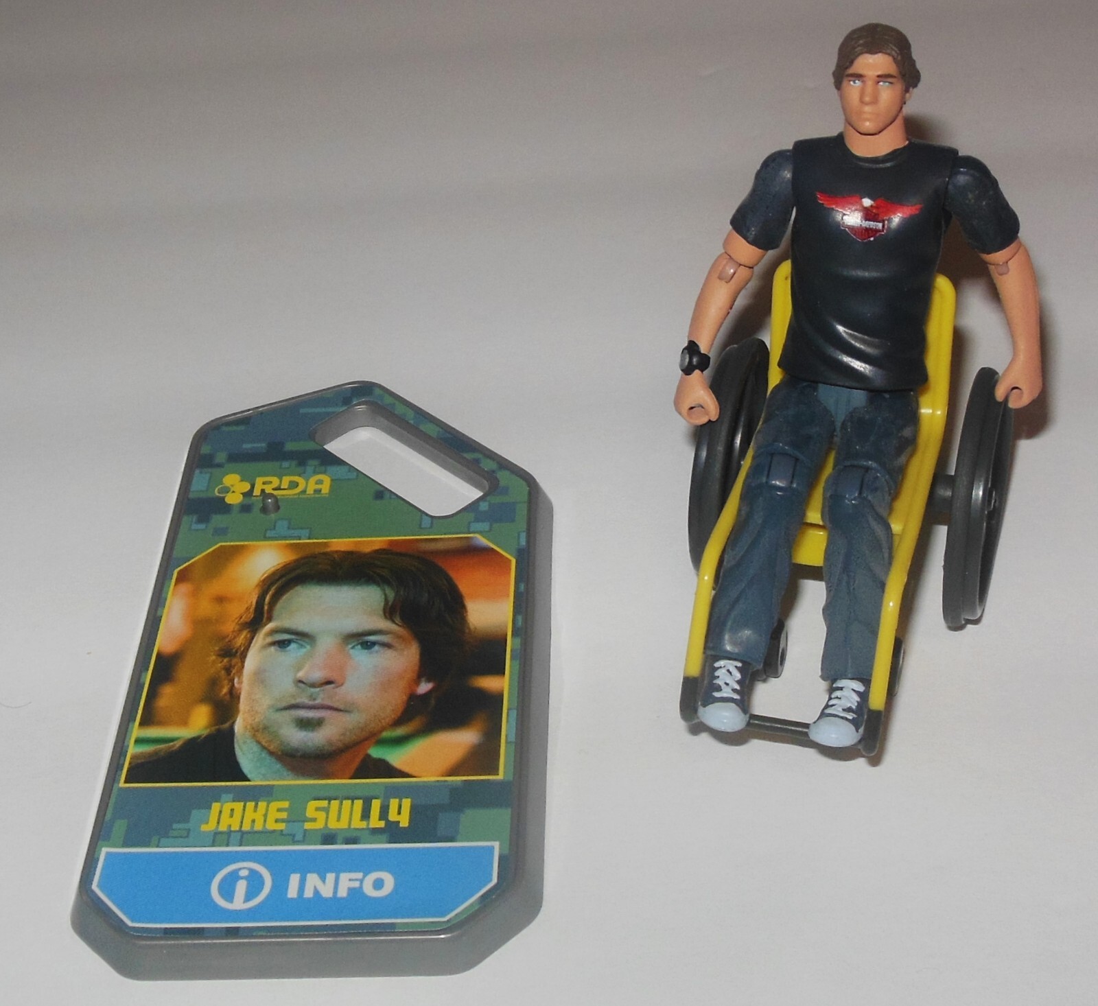 Avatar Jake Sully Wheel Chair Figure & RDA Base: 2009 Mattel James Cameron Movie