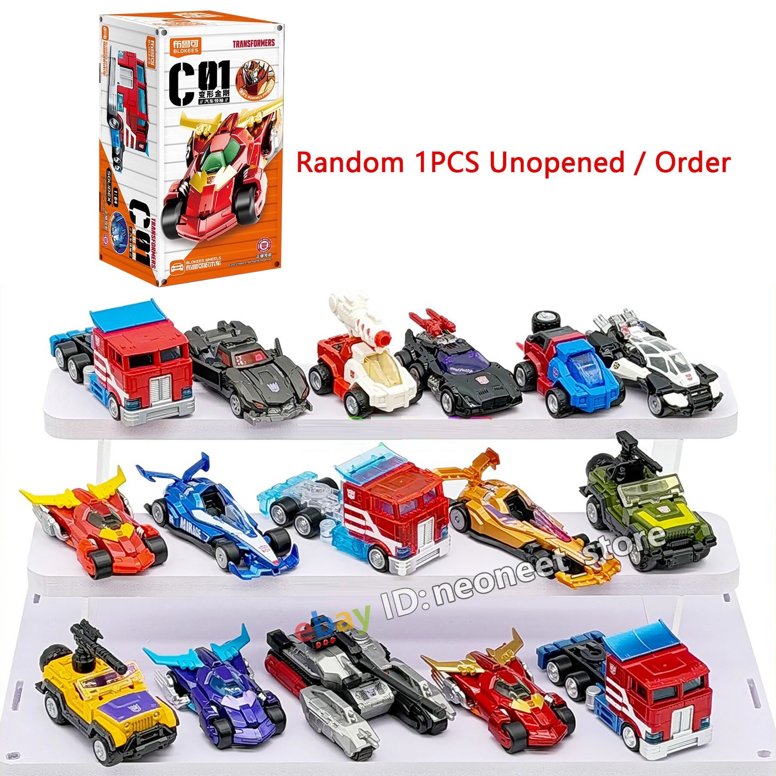 Transformers Optimus Prime 1/64 Car Model Blind Box Blokees C01 Special 1