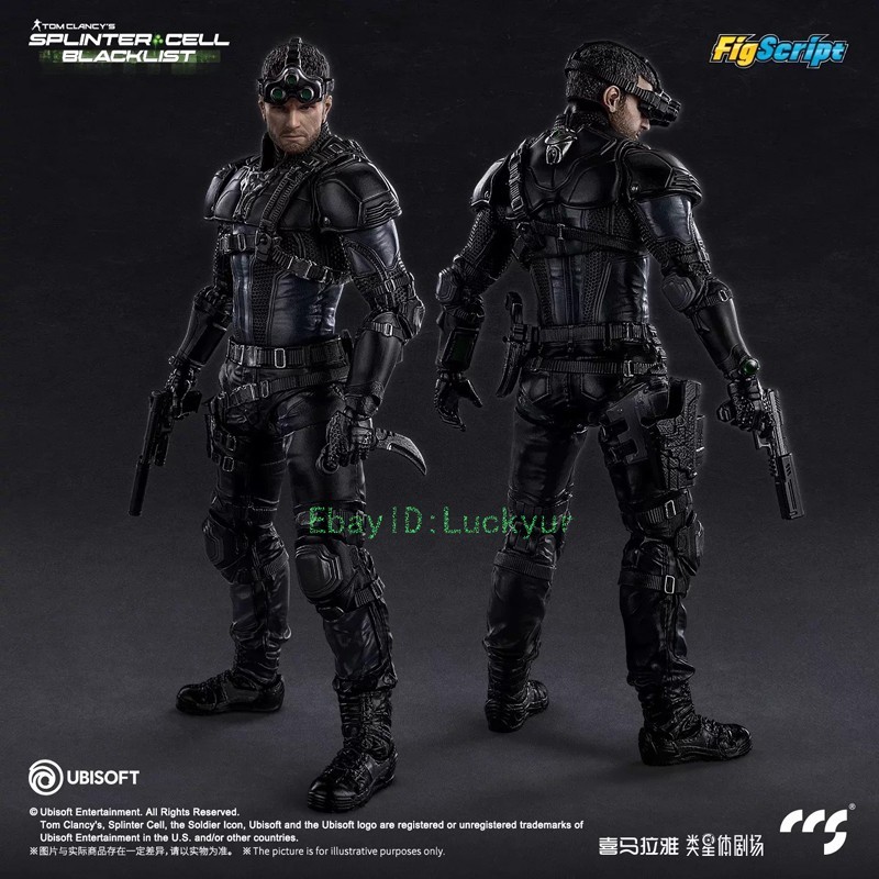 CCS TOYS 1/12 FigScript Sam Fisher Splinter Cell Blacklist Action Figure Model