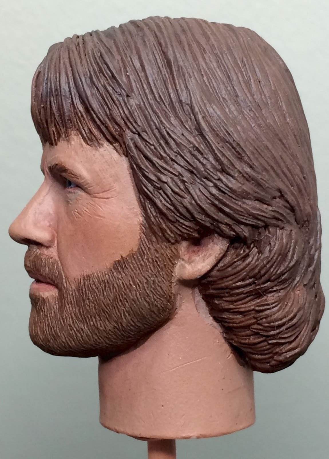 1/6 SCALE CHUCK NORRIS # 2 ACTION FIGURE HEAD!