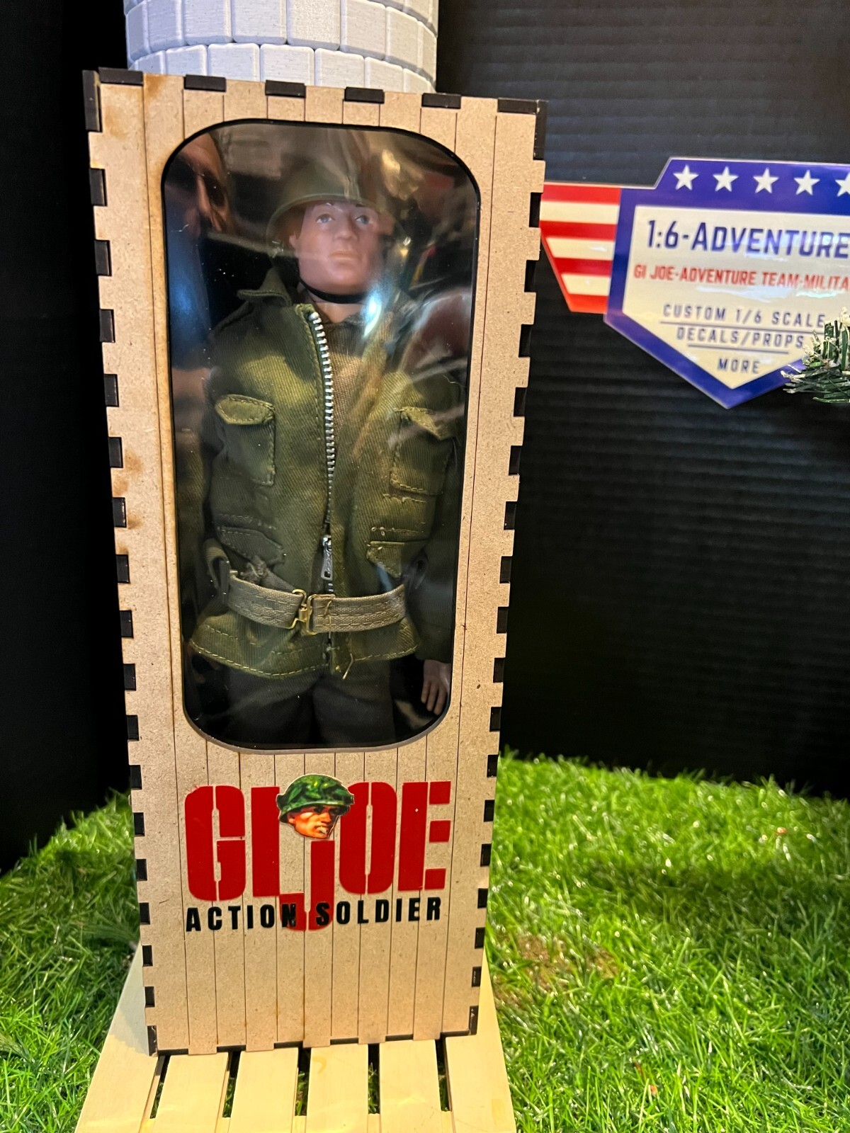 12″ Gi Joe Action Soldier Figure Coffin Style Display Box/Figure NOT Included