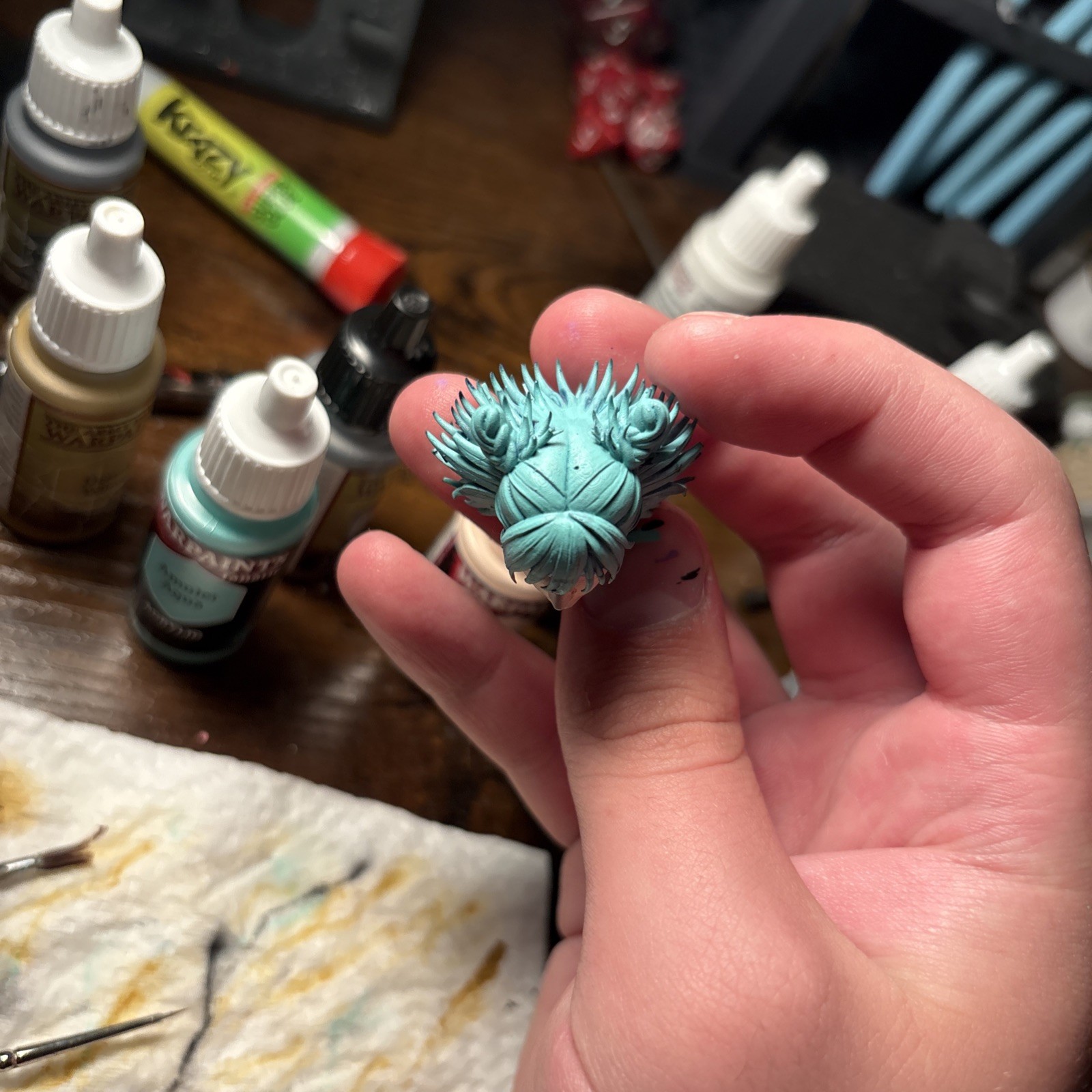 Custom 1/12 Scale Kashimo Action Figure Head From Jujutsu Kaisen