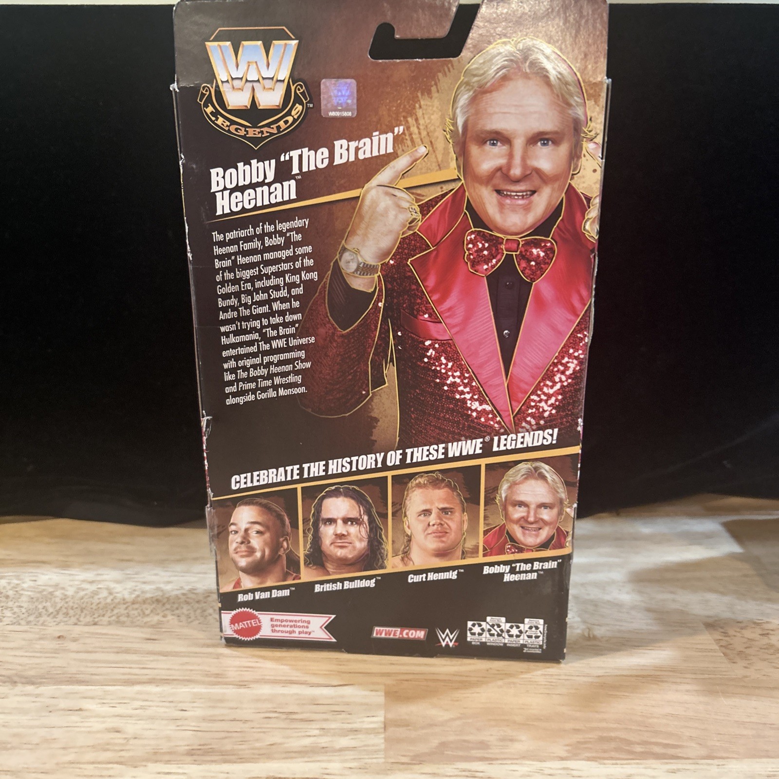 WWE Mattel Elite Legends 29 Bobby The Brain Heenan Wrestling Figure New