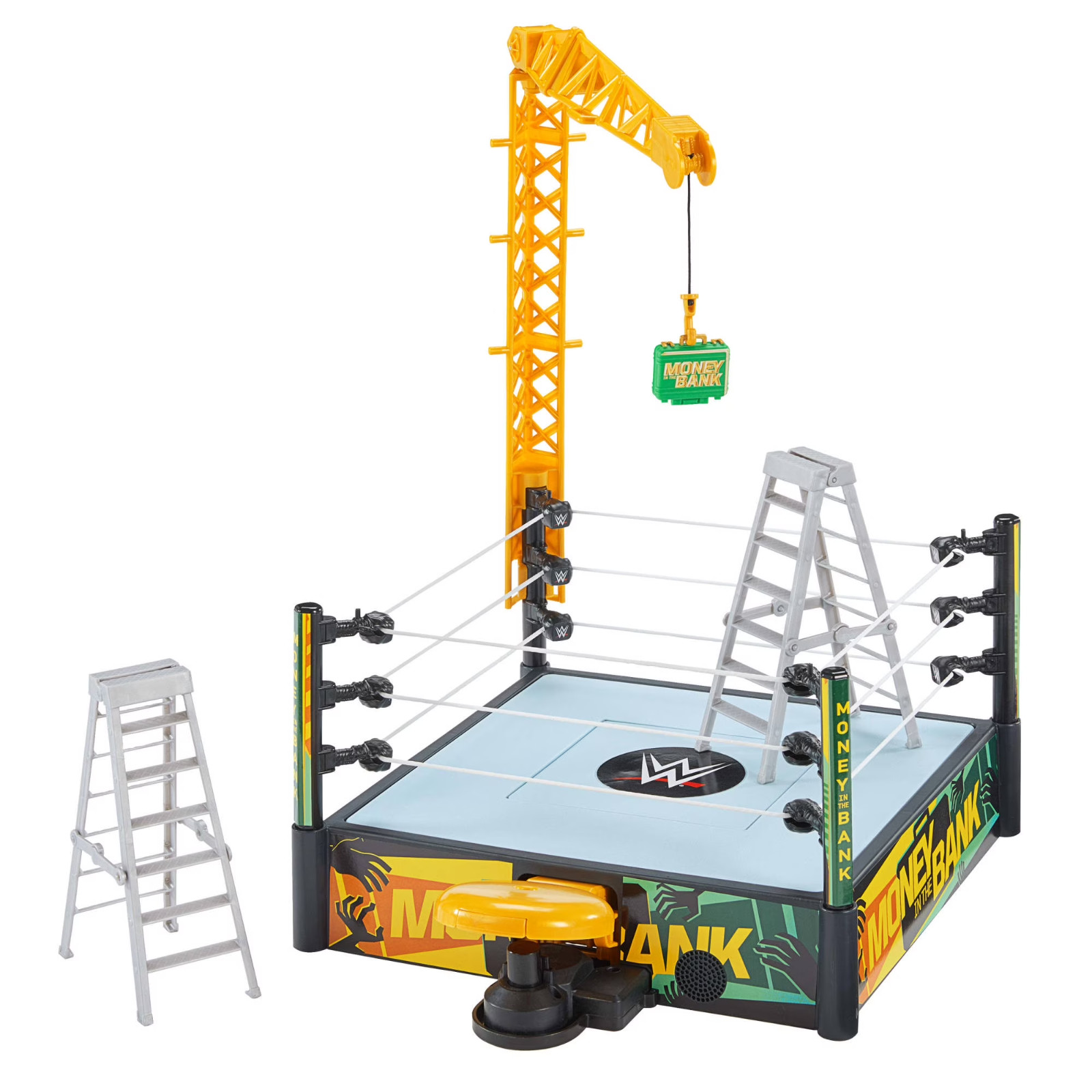 WWE Money In The Bank Cash-in Ring Playset with Accessories, 2 Play Modes