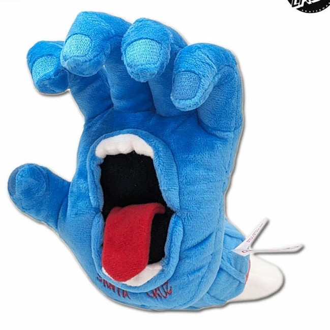 SANTA CRUZ × NICI Screaming Hand Soft Toy & Keychain Blue Polyester JAPAN NEW