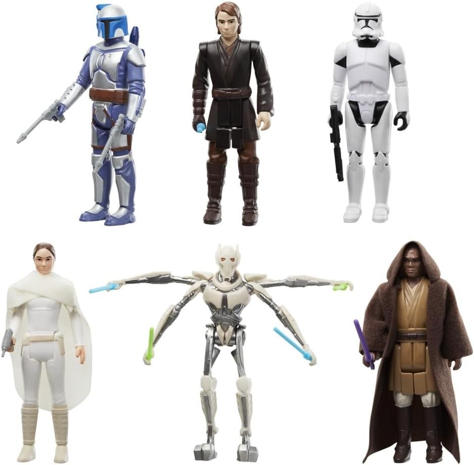 Star Wars The Retro Collection Attack of the Clones Revenge of the Sith Figures