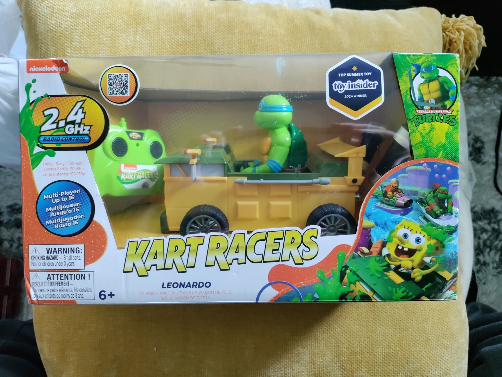 Teenage Mutant Ninja Turtles 2.4 GHz RC Kart Racers Leonardo in Party Wagon