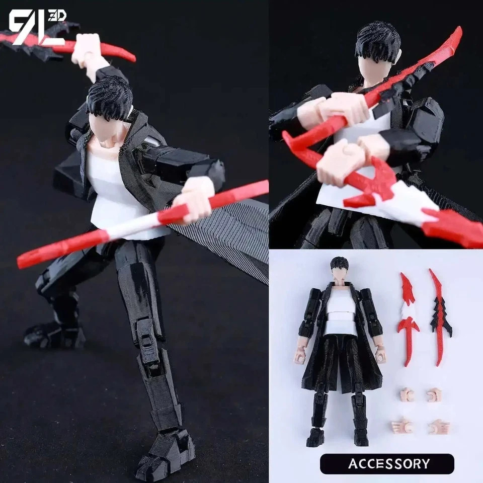 Sung Jin-Woo 9L3D Printed Anime Dummy13 Lucky T13 Movable Shape