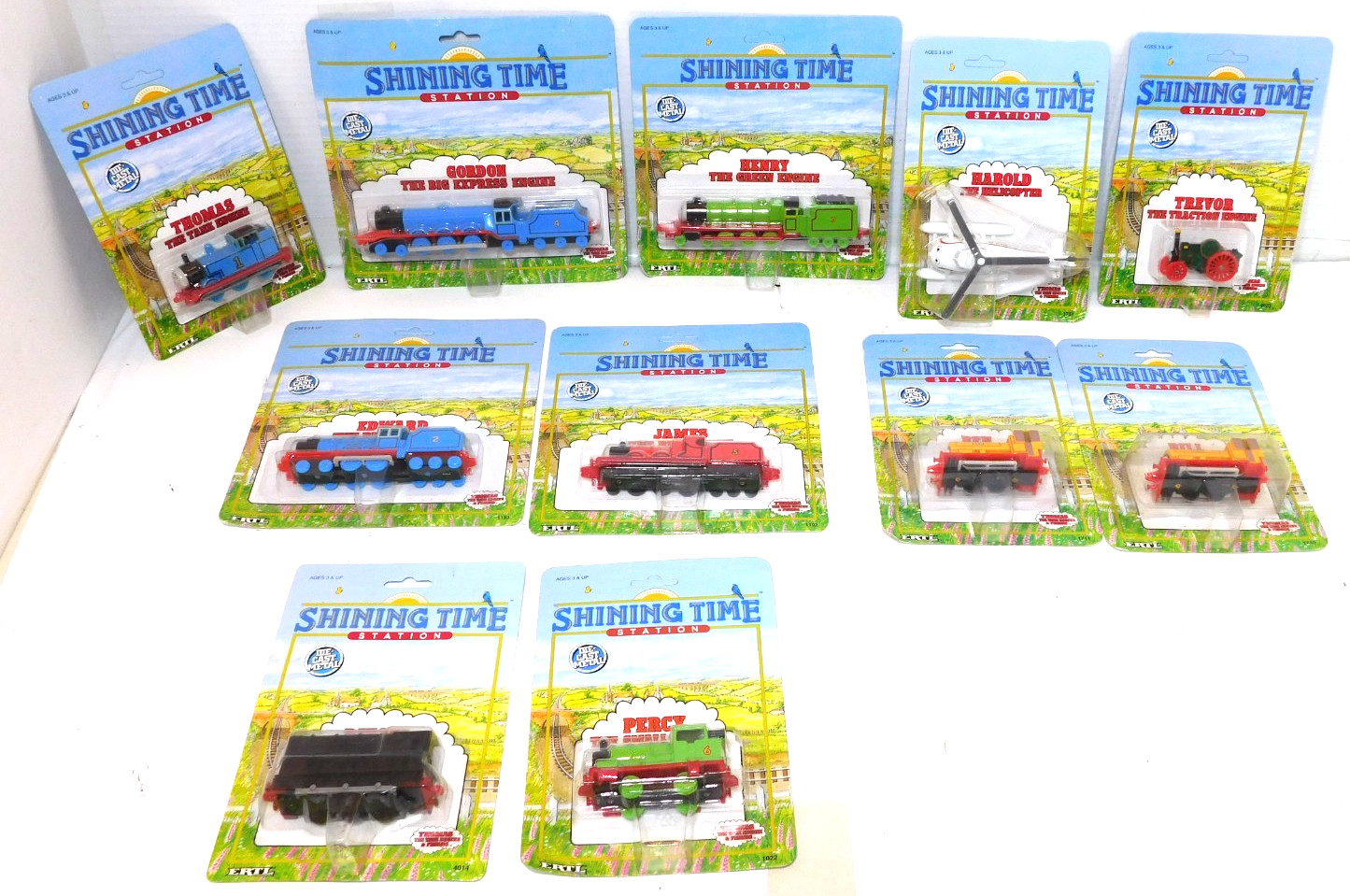 11 Vintage MOC 1991 ERTL Thomas Friends Shining Time Station Diecast Trains