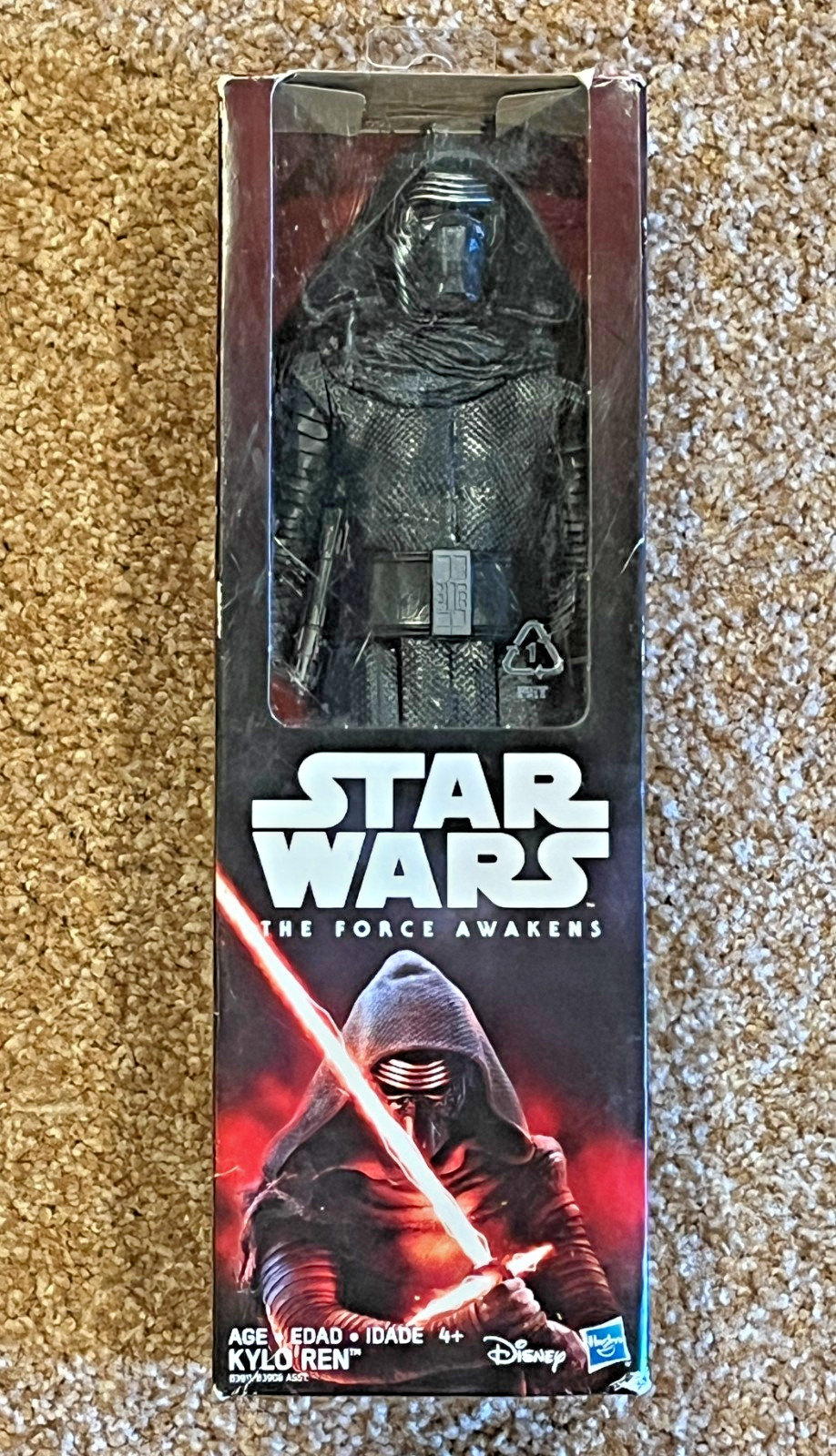 KYLO REN Star Wars Action Figure The Force Awakens Disney-Hasbro 12″ Sealed Box