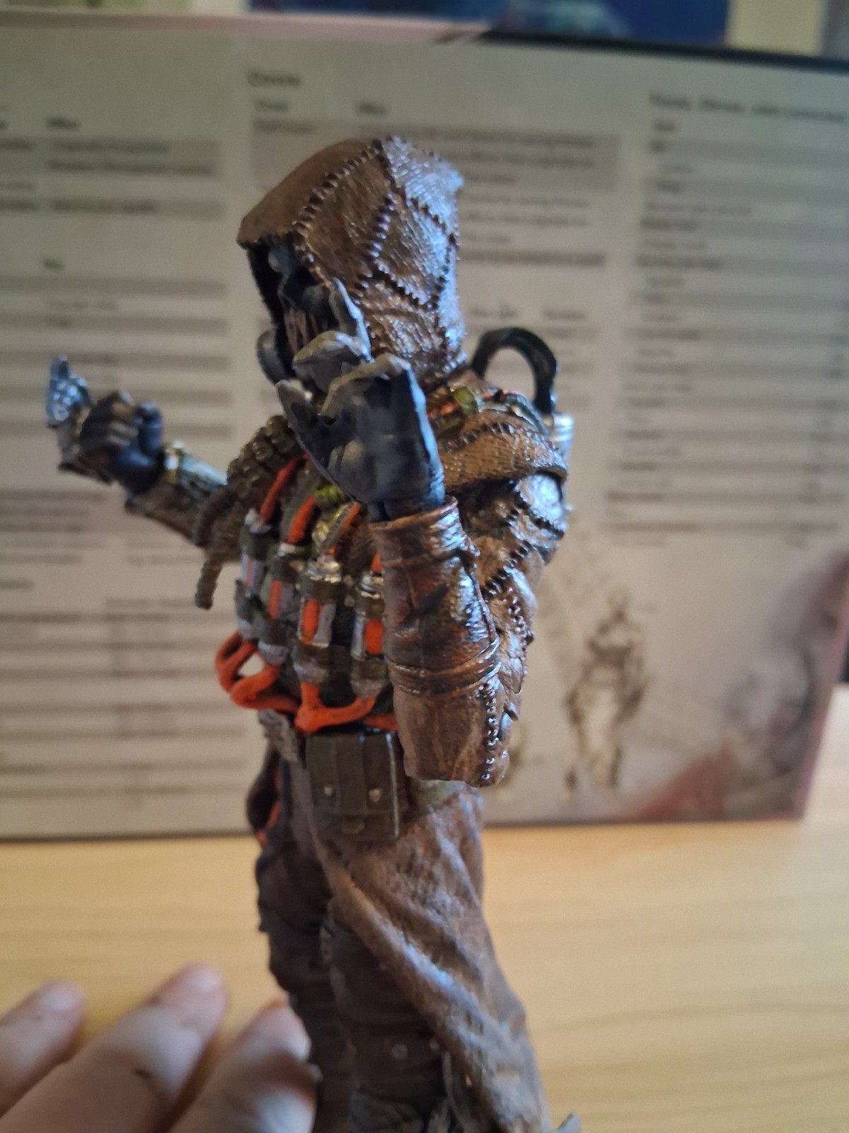 McFarlane Custom Hand Painted Scarecrow Batman Arkham Knight Figure