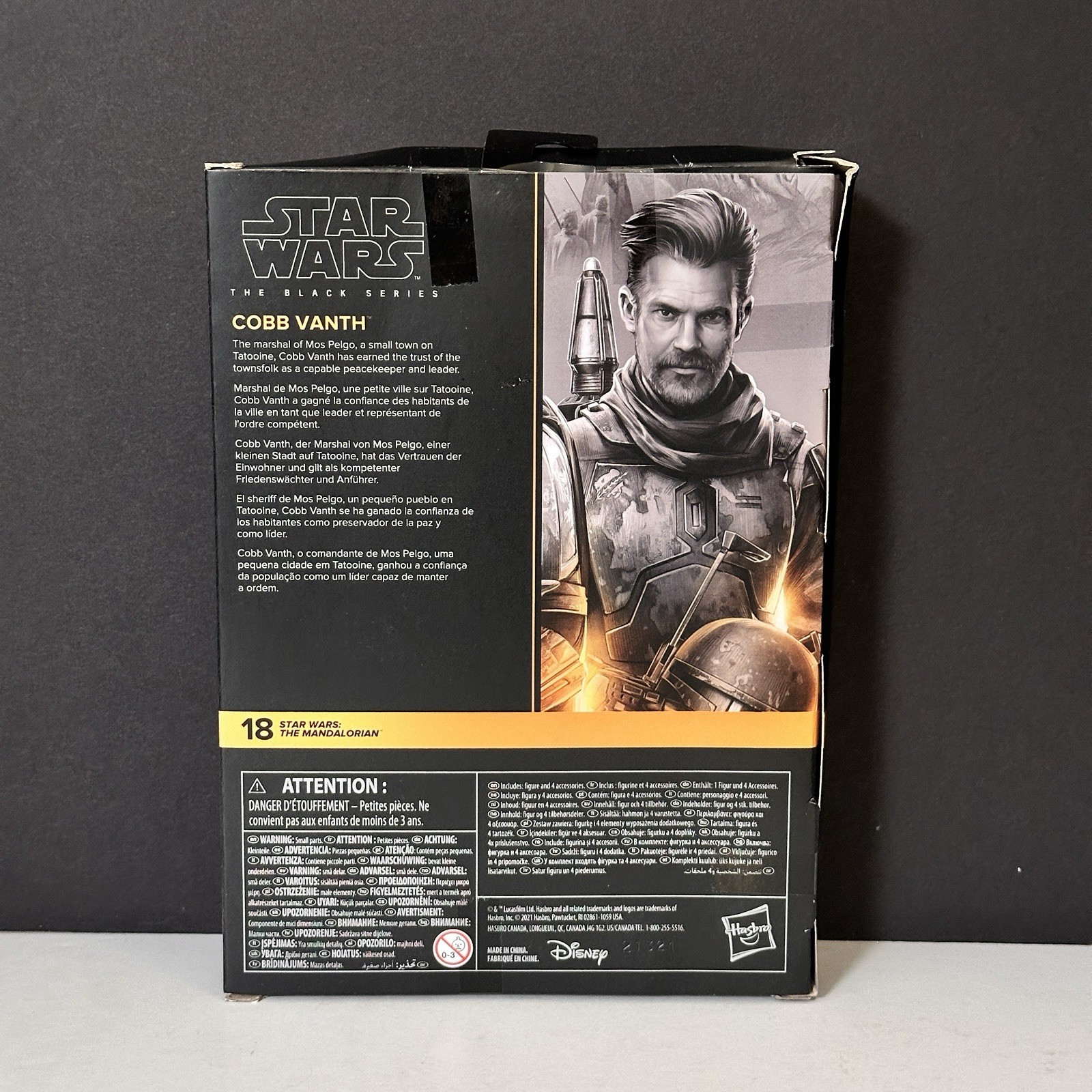Star Wars 6″ Black Series COBB VANTH (Deluxe) The Mandalorian NIB Sealed Damage