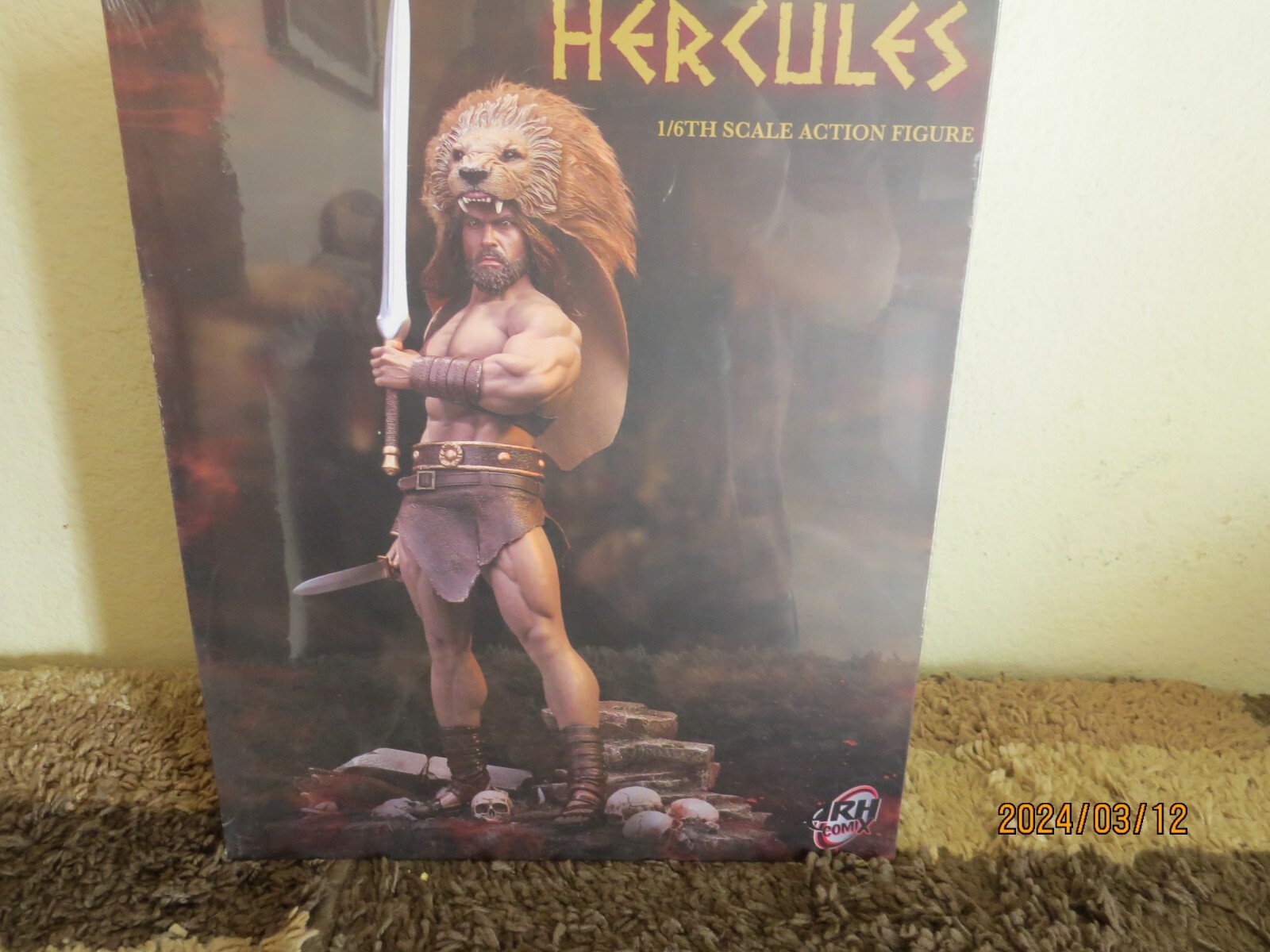 Hercules 1/6 Scale Figure BY TBLEAGUE , EXECUTIVE REPLICAS lion head dress boxed