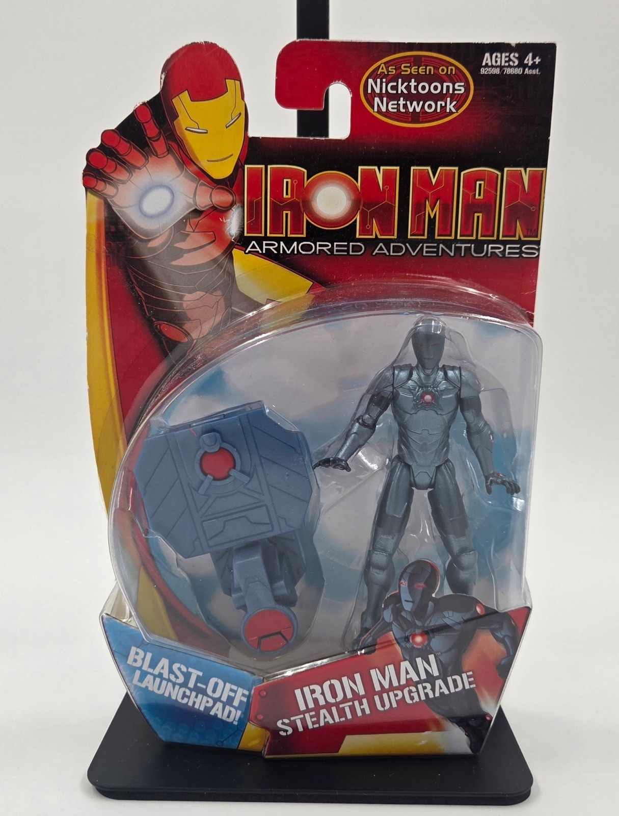 Hasbro Marvel IRON MAN ARMORED ADVENTURES Stealth Upgrade 3.75″ Action Figure!