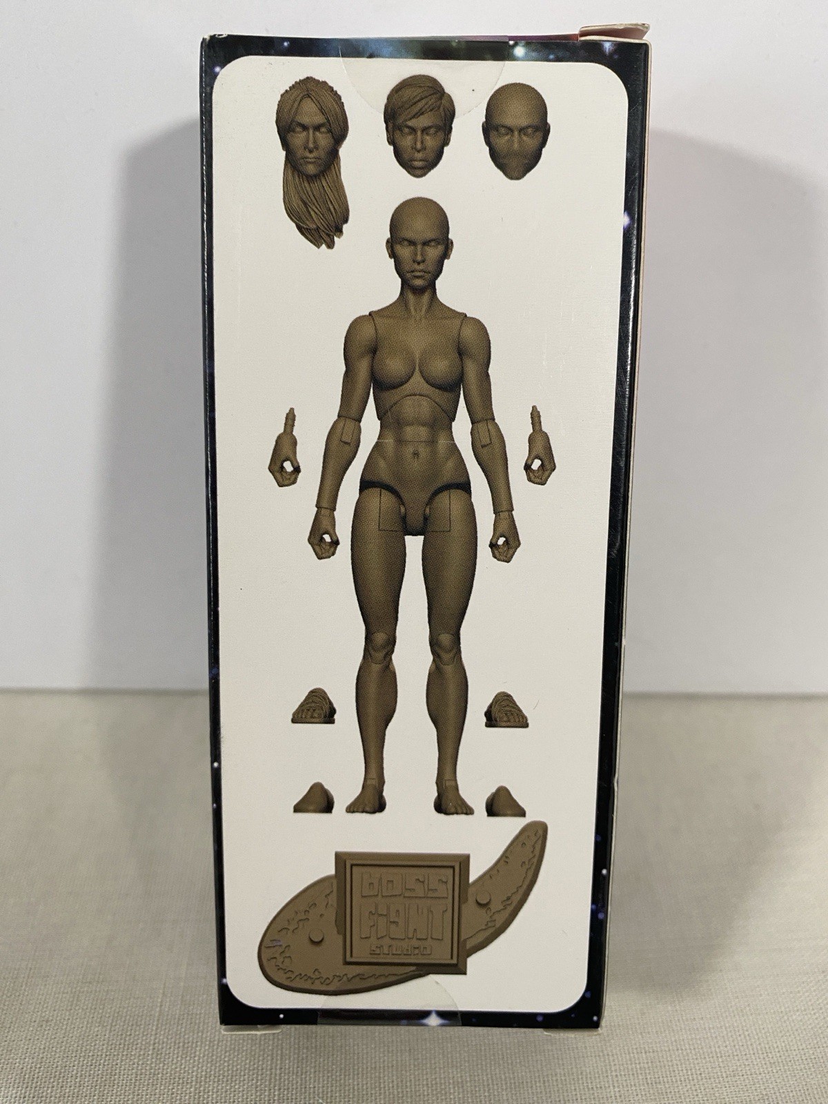 Vitruvian H.A.C.K.S. Coffee Brown Blank Female 1:18 Figure Hacks Boss Fight