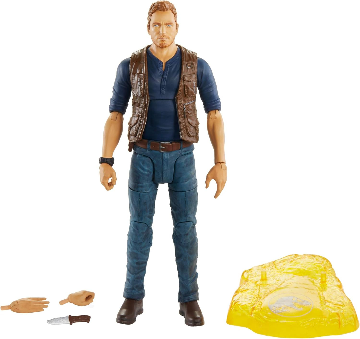 Jurassic World Toys Owen Grady 6-Inches Collectible Action Figure with Movie Det