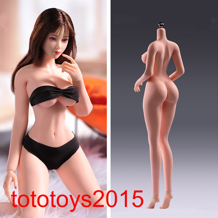 YM503 1/6 Female Body Silicone Flexible Large Breast Thin Waist Detail 12″Figure