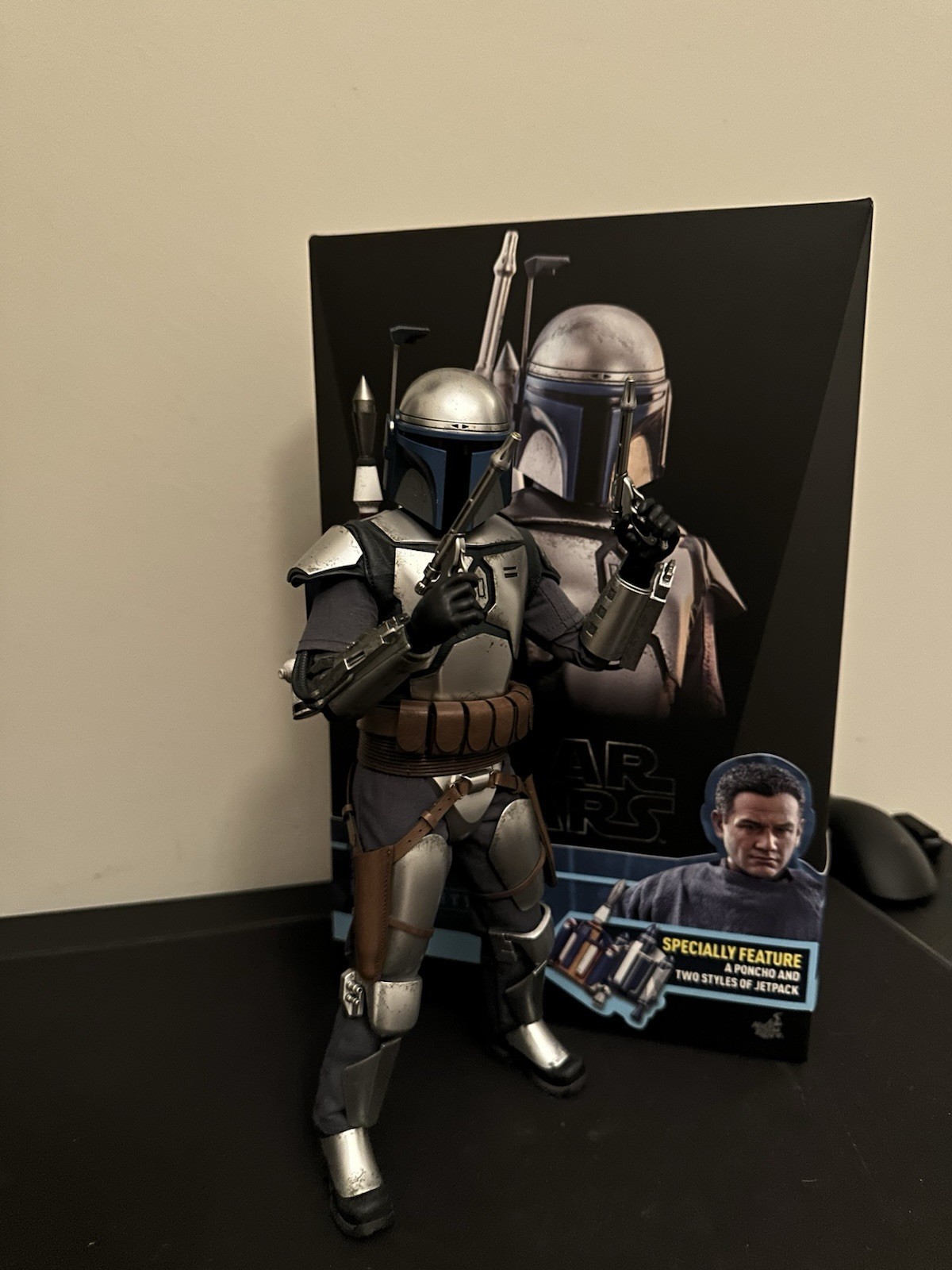 Hot Toys Star Wars Jango Fett 1:6 Scale Figure Attack of the Clones, MMS589