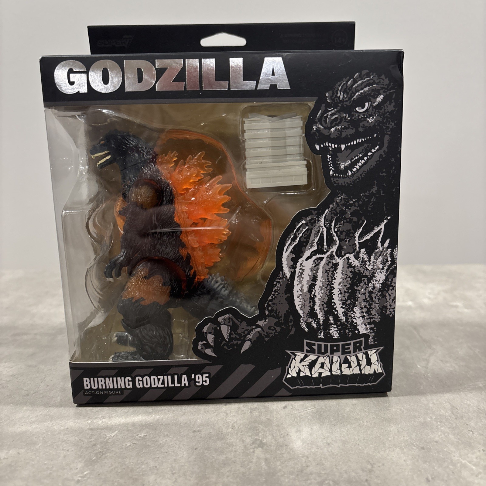 Super 7 Burning Godzilla ’95 Super Kaiju Action Figure Toho Toy Target Exclusive