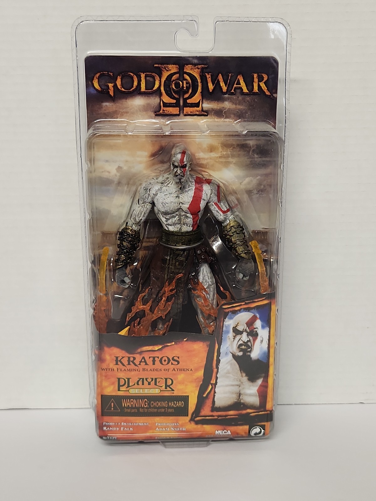Neca God Of War 2 KRATOS with Flaming Blades Of Athena Action Figure (NEW)