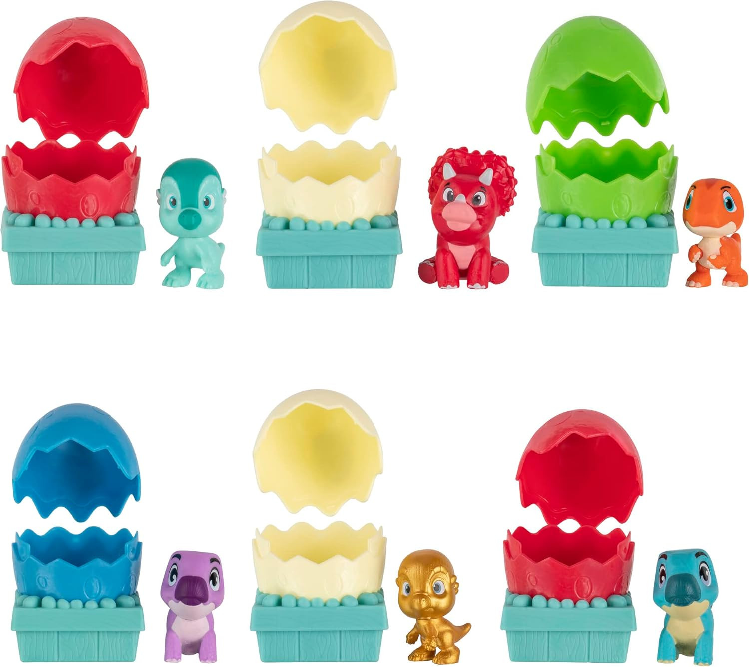 Dino Ranch 6 Bundle Pack Dino-Mite Blinds – Six 2.5” Egg Collectible Blind Dino-
