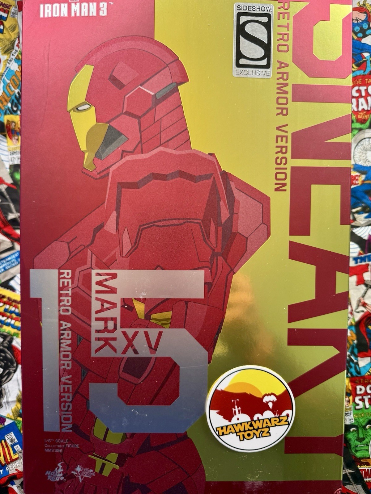 Hot Toys Marvel Iron Man 3 Iron Man Mark 15 XV Retro MMS396 1/6 Sideshow Stark