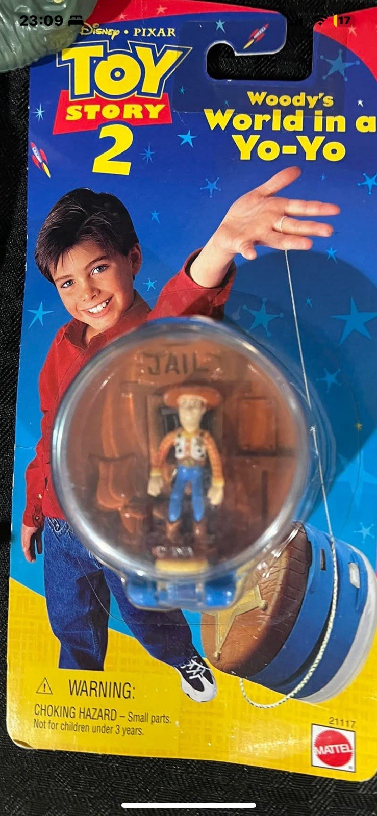Vintage 1999 Disney Pixar Toy Story 2 Woody’s World in a Yo-Yo, Mattel NEW
