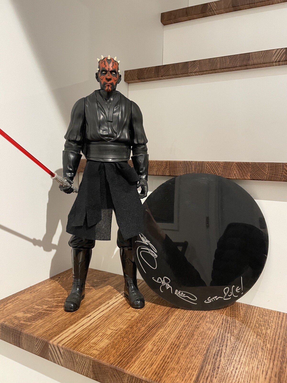 Ray Park Autograph Signature & Darth Maul Star Wars Episode I 12” Action Figure