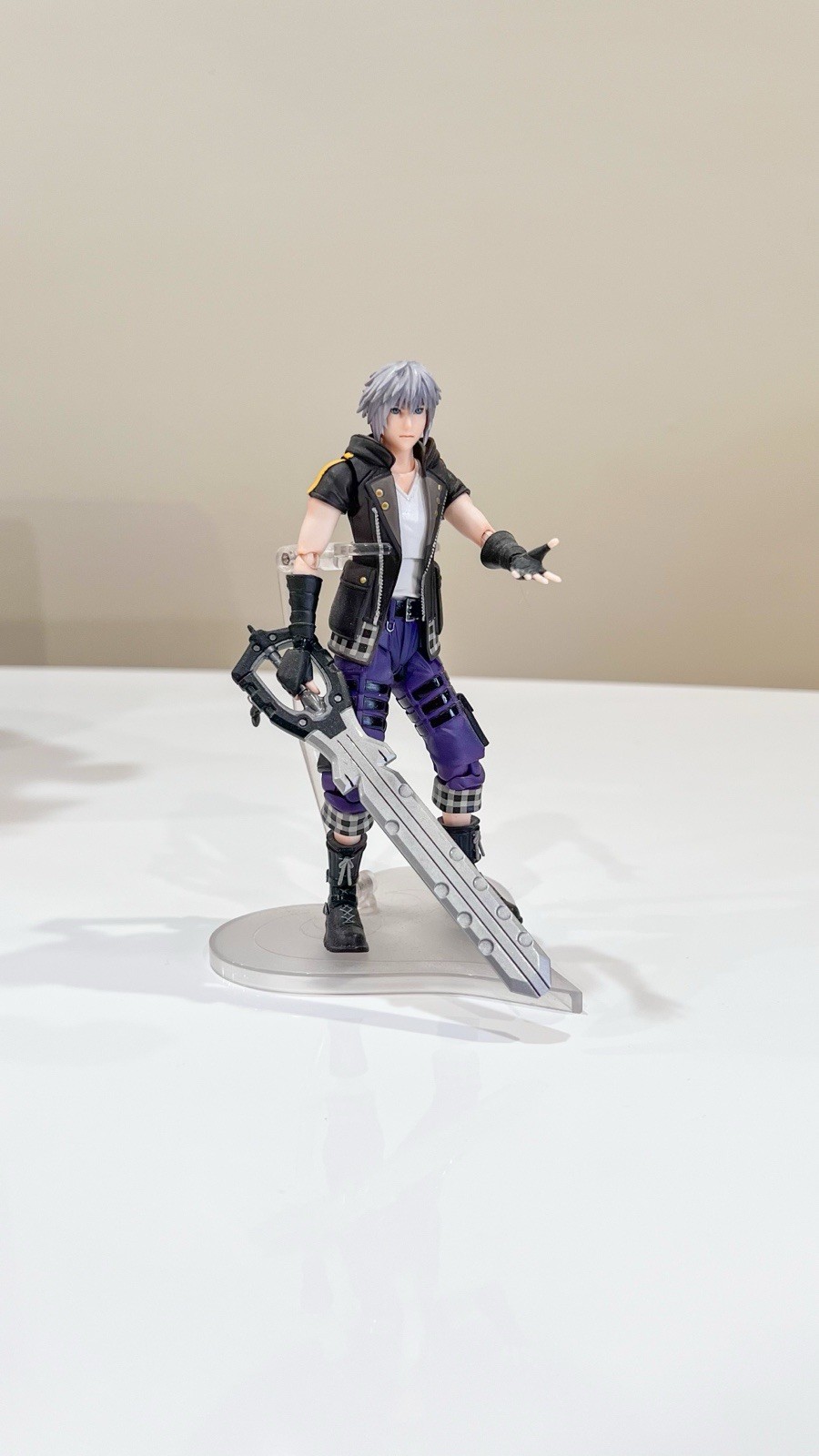 Kingdom Hearts Bring Arts Sora & Riku Figure w/ Keyblade, Hands & Head (no box)