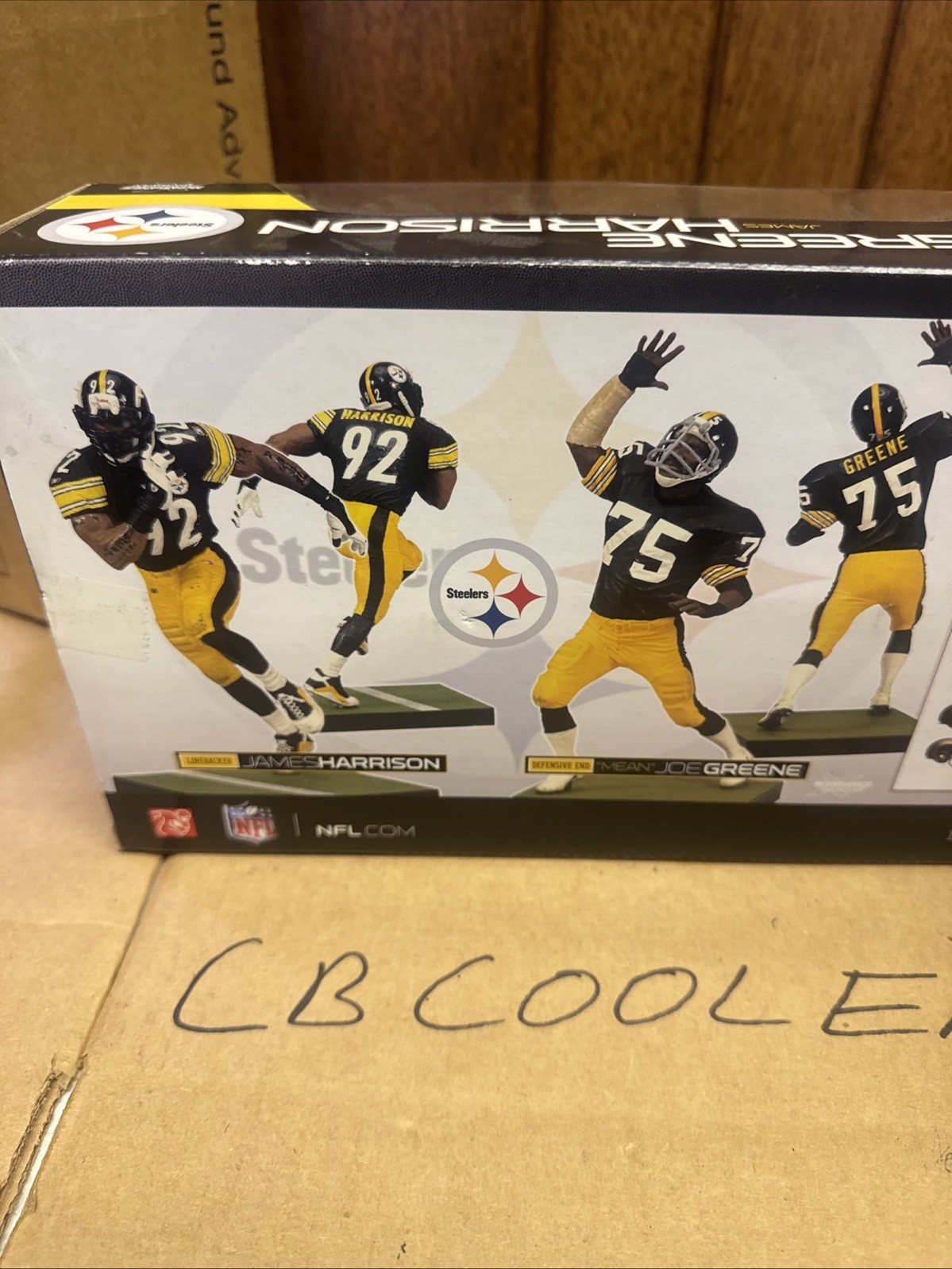 NFL Sports Picks Football Mean Joe Greene & James Harrison Action Figure 2-Pack
