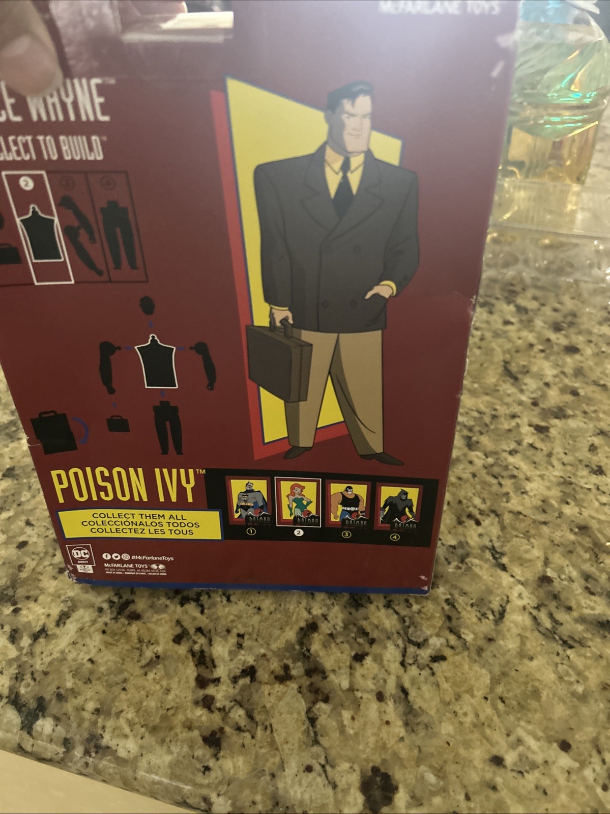Batman: The Animated Series Poison Ivy Toy with Bruce Wayne Small Box Damage