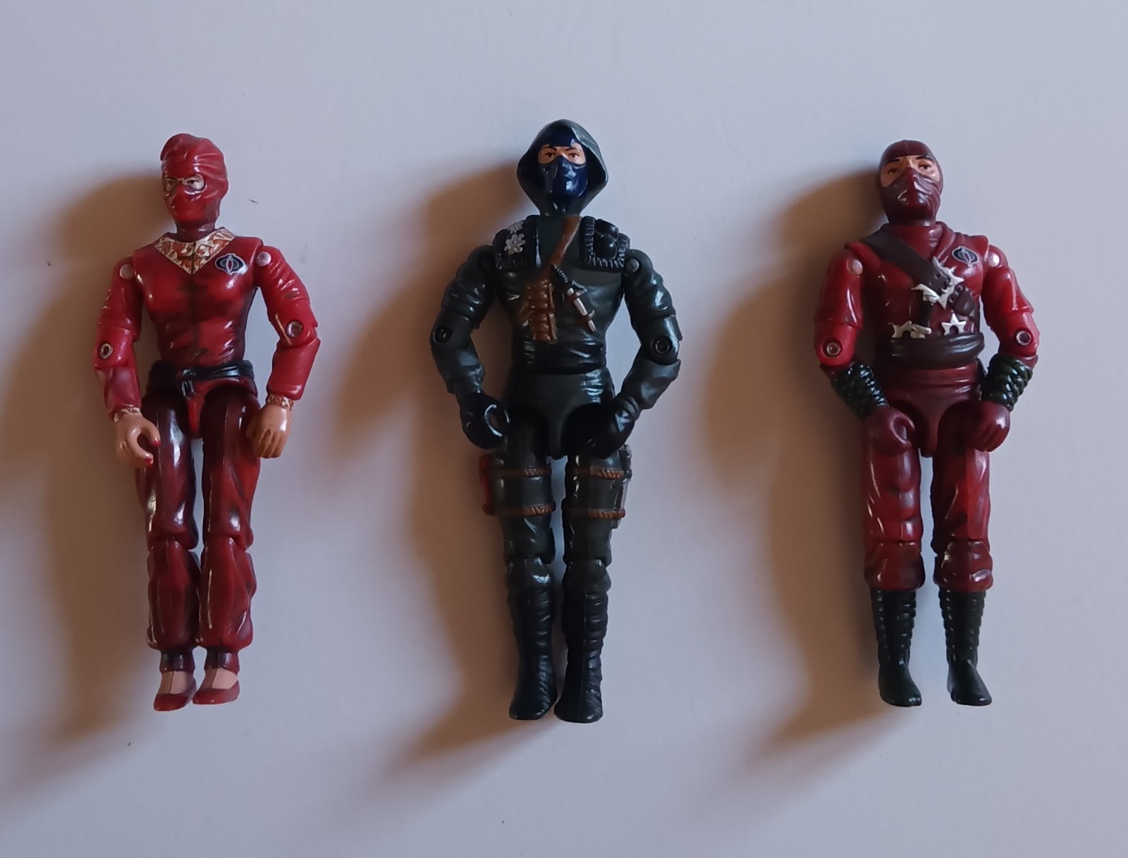 Vintage Gi Joe 2004 Vypra, Storm Shadow, Red Ninja Viper Lot. NICE.