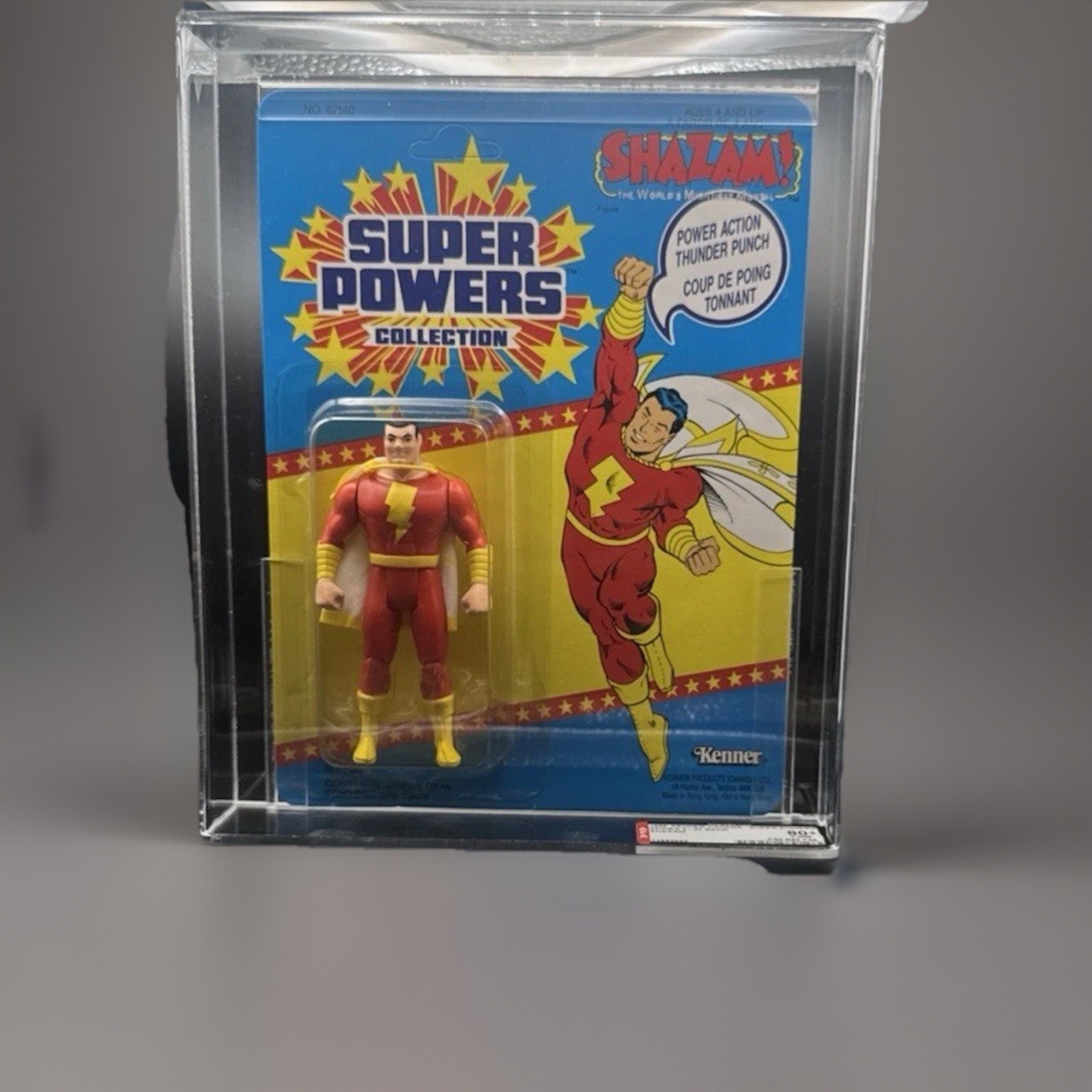 1986 SHAZAM AFA 80+ Kenner DC SUPER POWERS Canada 33 Back Series 3