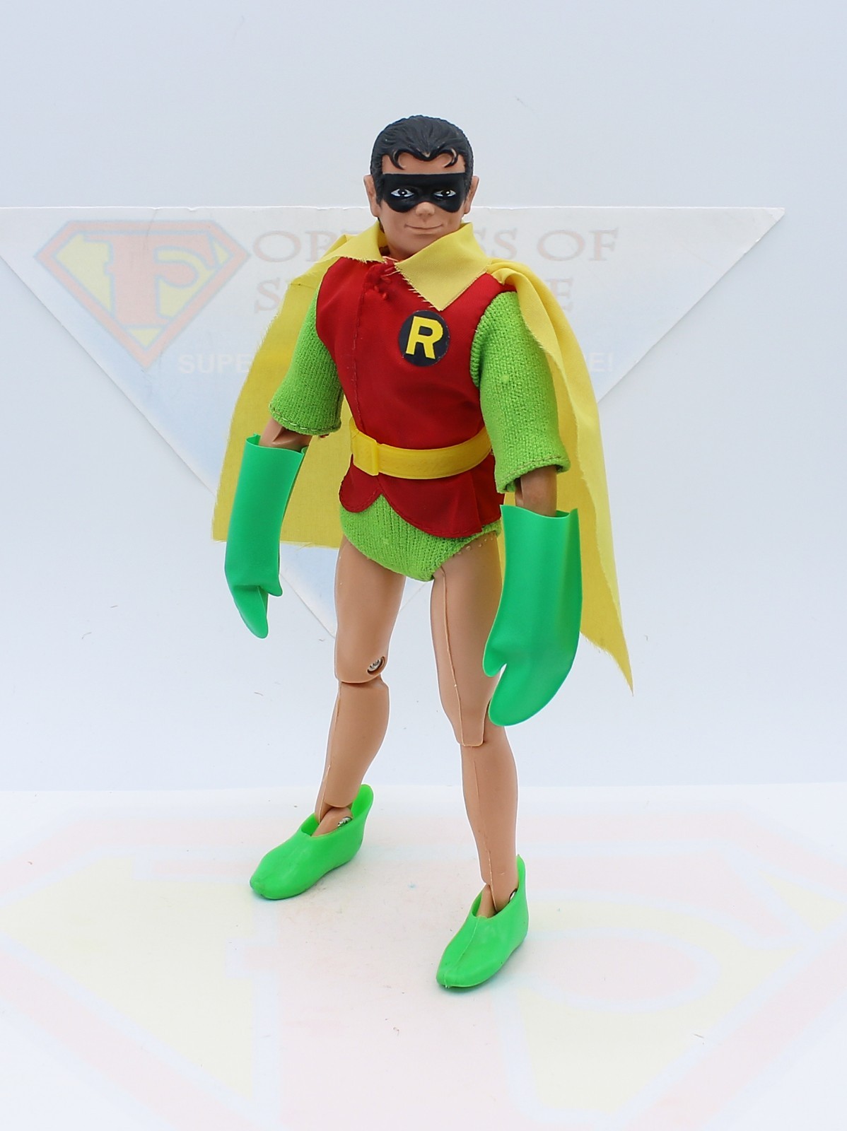 Mego Robin ~ Vintage 1972 WGSH Original 8″ Action Figure Type 1 ~Complete ~Clean