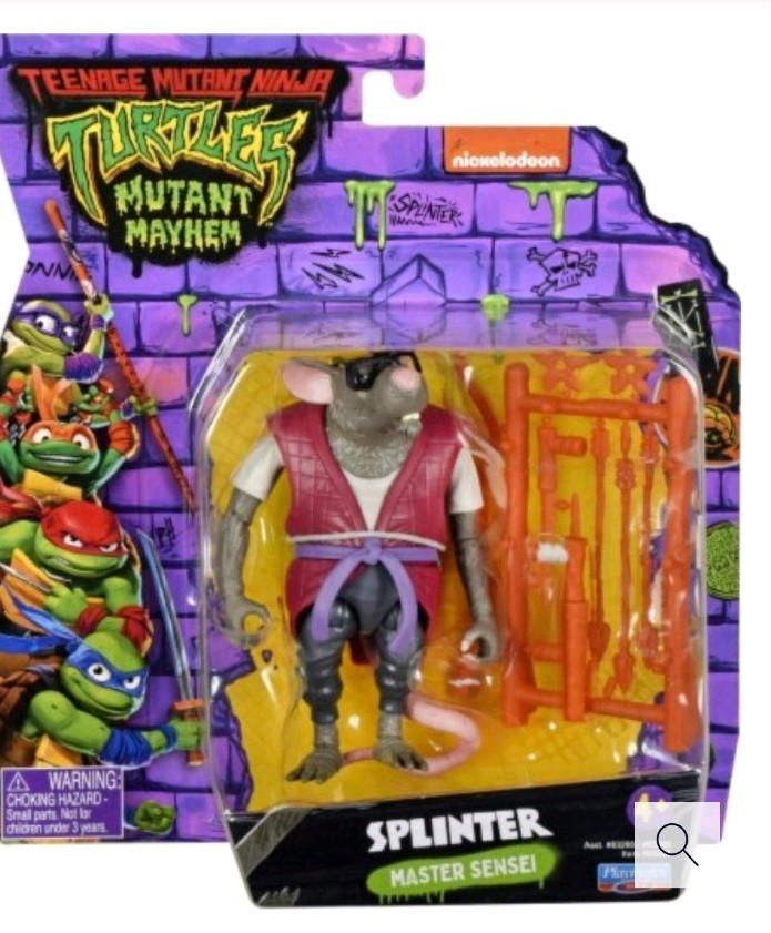 Teenage Mutant Ninja Turtles Mayhem Splinter Master Sensei 2023 TMNT NIB 83286