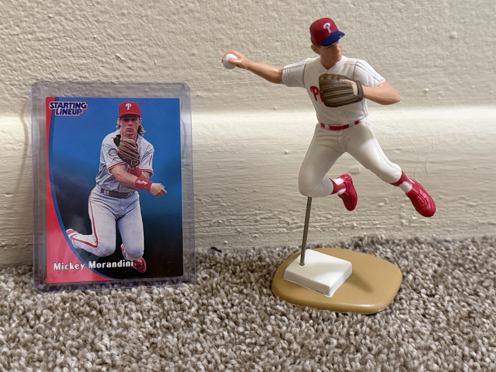 1998 Mickey Morandini Starting Lineup Figure & Card Philadelphia Phillies MLB