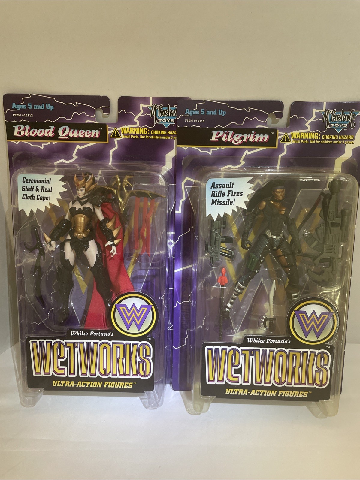 McFarlane Wetworks Series 2 Ultra Action Figures Lot Of 2 – 1996 – Spawn – New