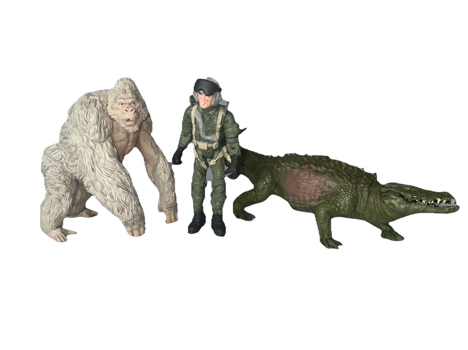 RAMPAGE “The Movie” Figure Lot (3) LIZZIE • GEORGE • 2018 Dwayne Johnson