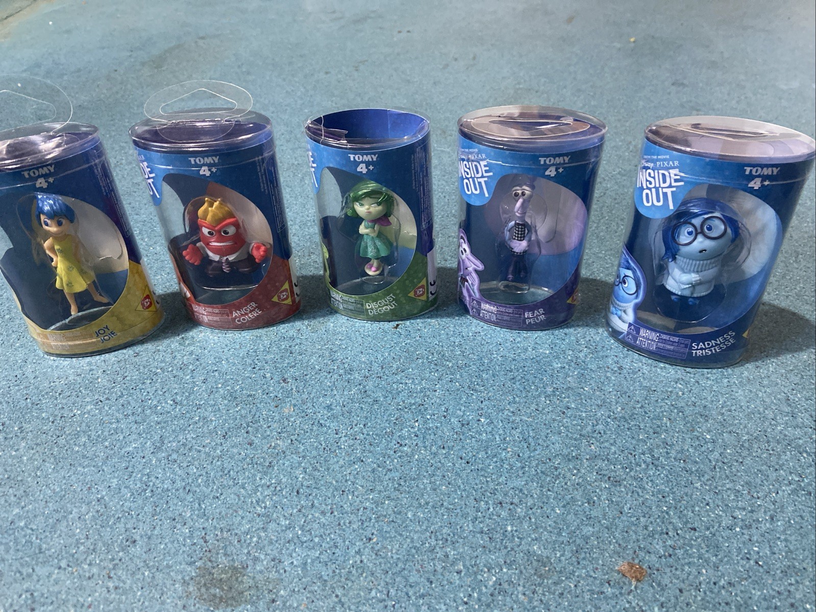 Disney Pixar INSIDE OUT Movie 2″ Tomy Mini Figures/Toys Bundle *ALL 5 EMOTIONS*